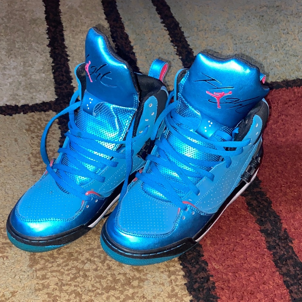 Jordan Metallic Blue Kids Sneakers